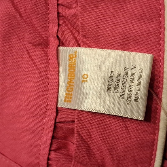 Gymboree girls size 10 pink and white top, new - Picture 3 of 5